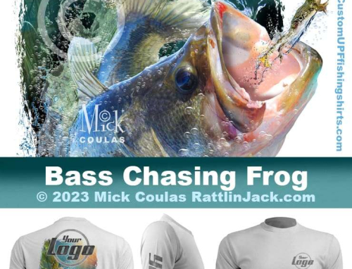 Bass Chasing Frog