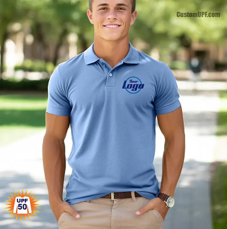 Custom Polo t-shirts with UV protection
